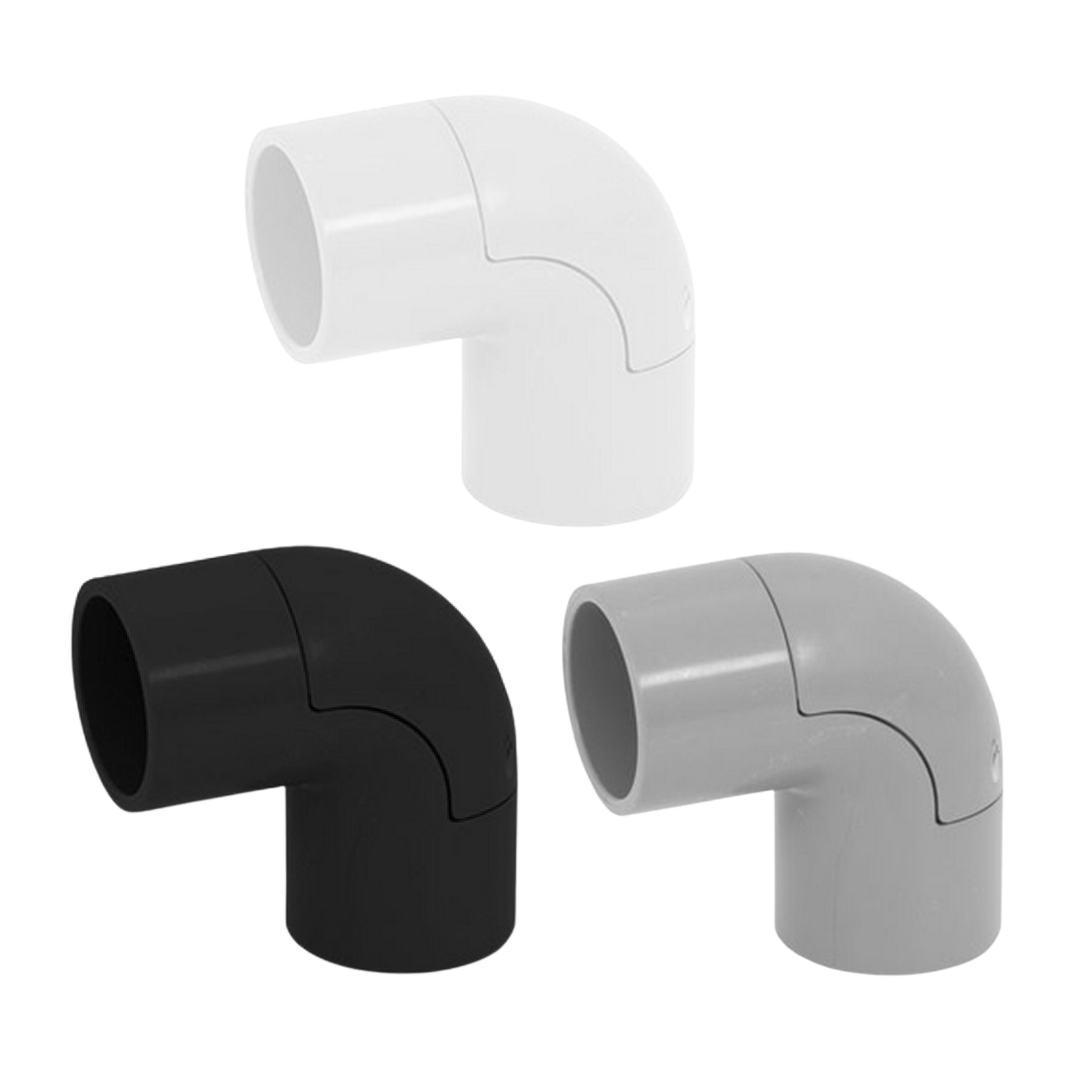 Cotovelo com janela de 1/2 polegada em PVC